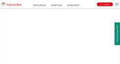 Desktop Screenshot of procreditbank-kos.com