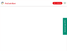 Tablet Screenshot of procreditbank-kos.com
