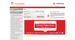 Desktop Screenshot of ebanking.procreditbank-kos.com